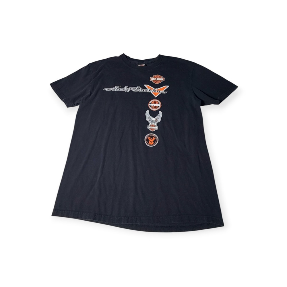 Harley-Davidson T-Shirt XL Black High Octane Billerica MA Graphic Eagle Logo Tee